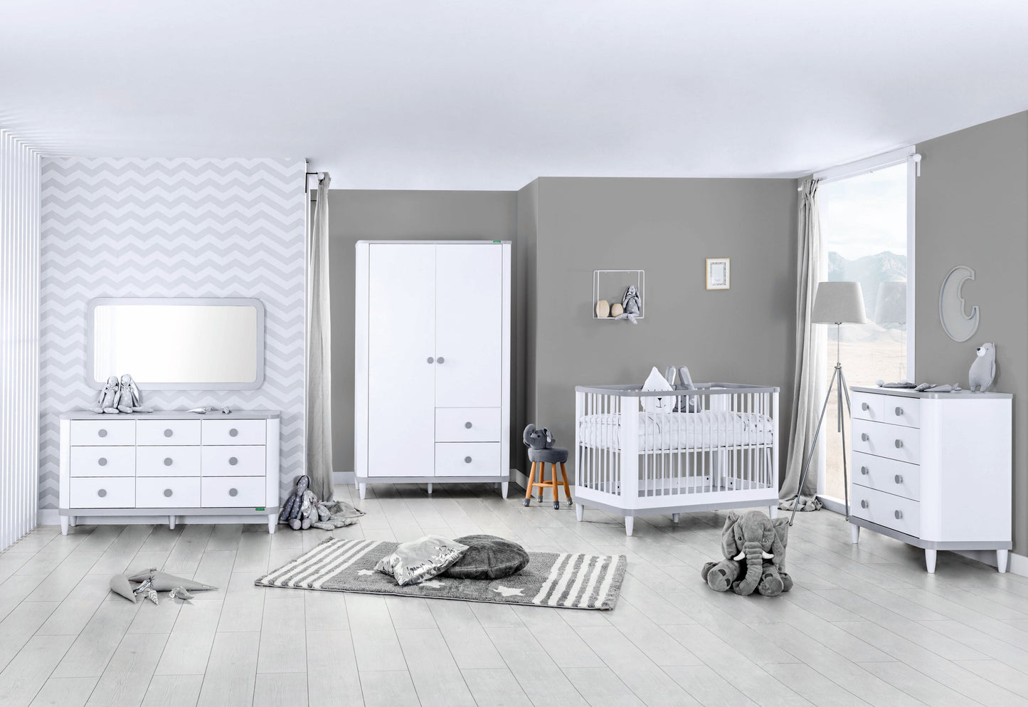 Caploonba - Aden Medium Bedroom (bed, wardrobe, chiffoniere)