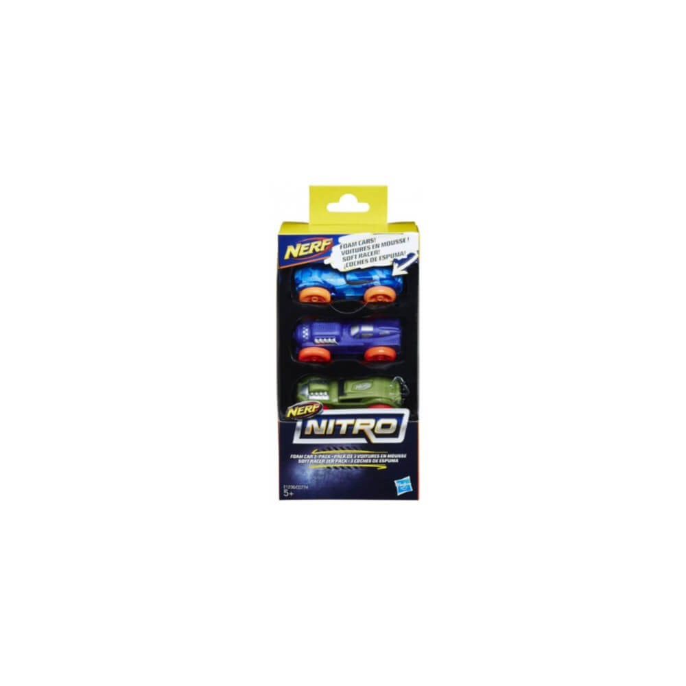 Nerf - Nitro Foam Car, Pack of 6