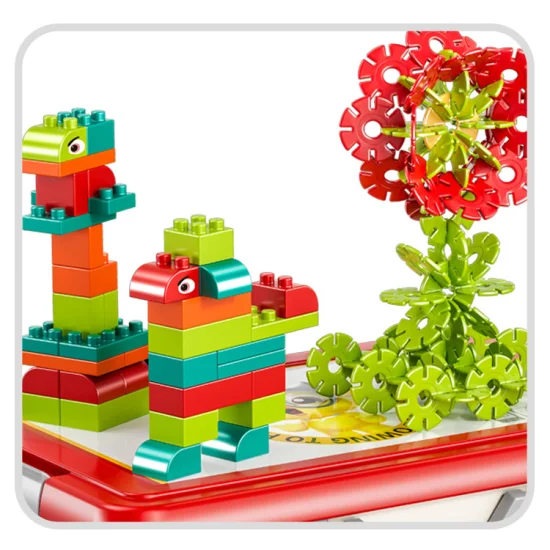 Smart Pocket Building Block & Snowflake Storage Table
