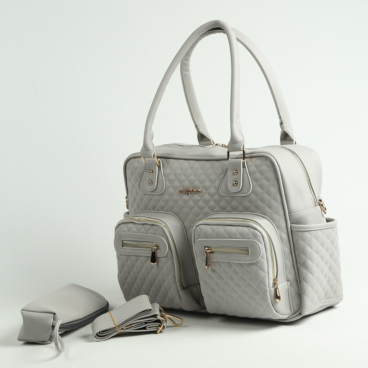 M&Y Bags Mom Handbag with Front Zippers
