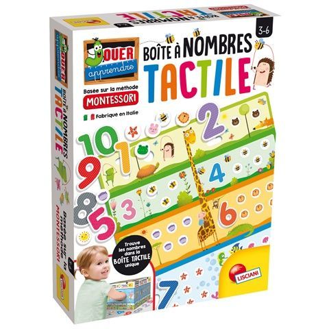 Lisciani Montessori Tactile Nombres et Quantités