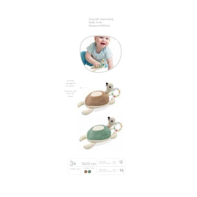 Babyjem Soft Baby Turtle Rattle Toy