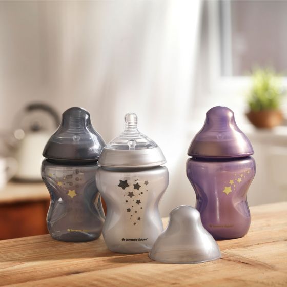 Tommee Tippee - Closer to Nature Bottles 260ml Midnight Skies