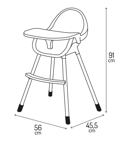 MoMi - KALA high chair green