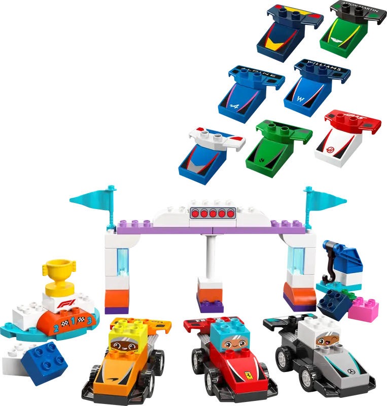 Lego F1 Team Race Cars & Drivers