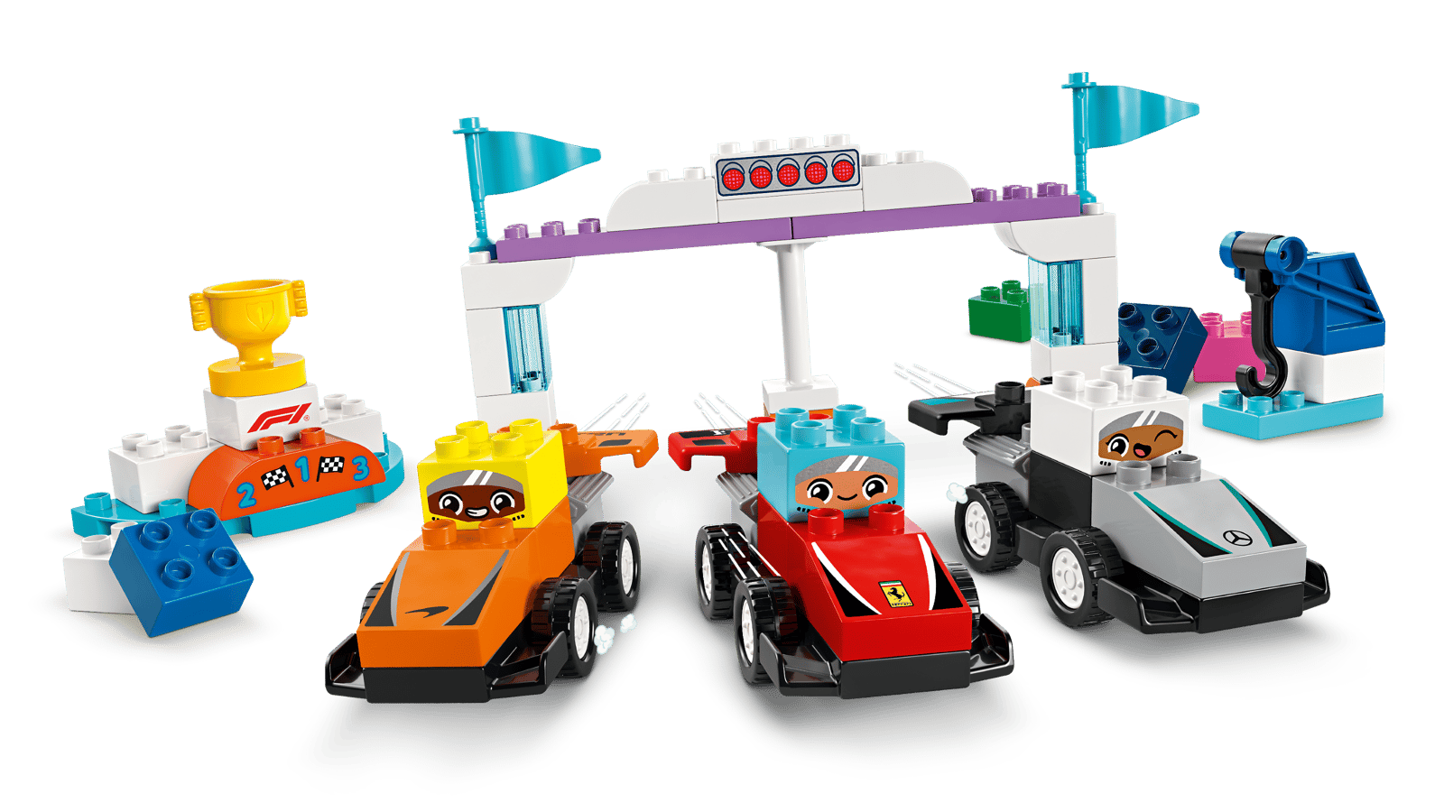 Lego F1 Team Race Cars & Drivers
