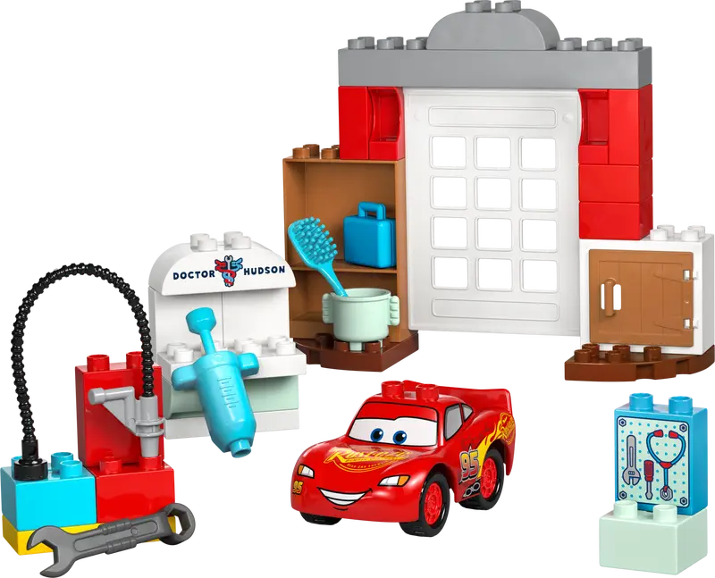 Lego McQueen's Visit to Doc's Garage