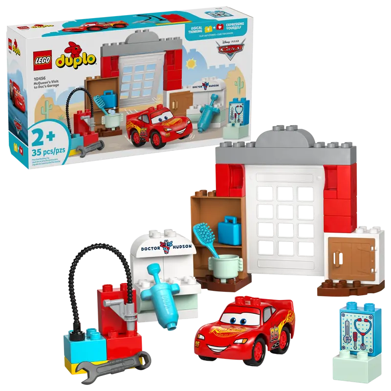 Lego McQueen's Visit to Doc's Garage