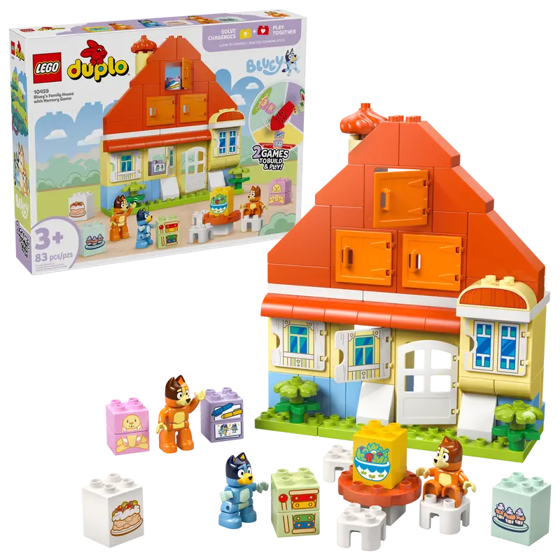 Lego Bluey's Family House with Memory Game
