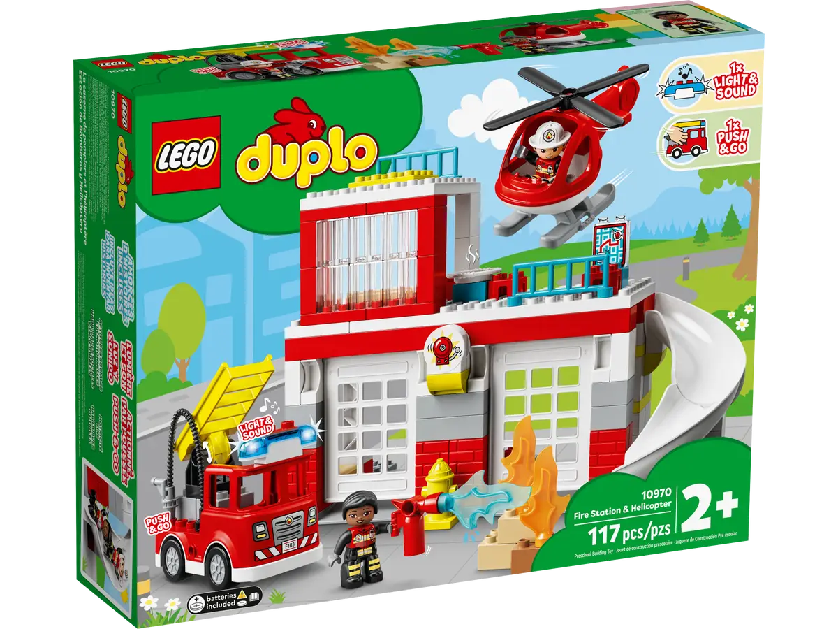 Lego Duplo - Fire Station & Helicopter