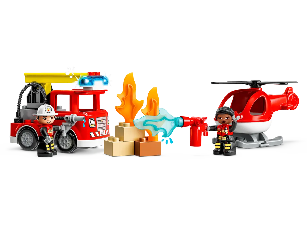 Lego Duplo - Fire Station & Helicopter