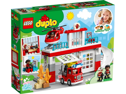 Lego - Duplo, Fire Station & Helicopter