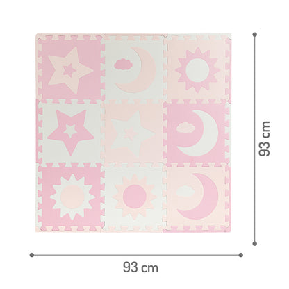 MoMi - NEBE foam puzzle piankowe pink