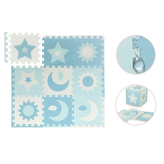 MoMi - NEBE foam puzzle piankowe blue