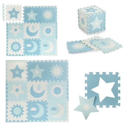 MoMi - NEBE foam puzzle piankowe blue