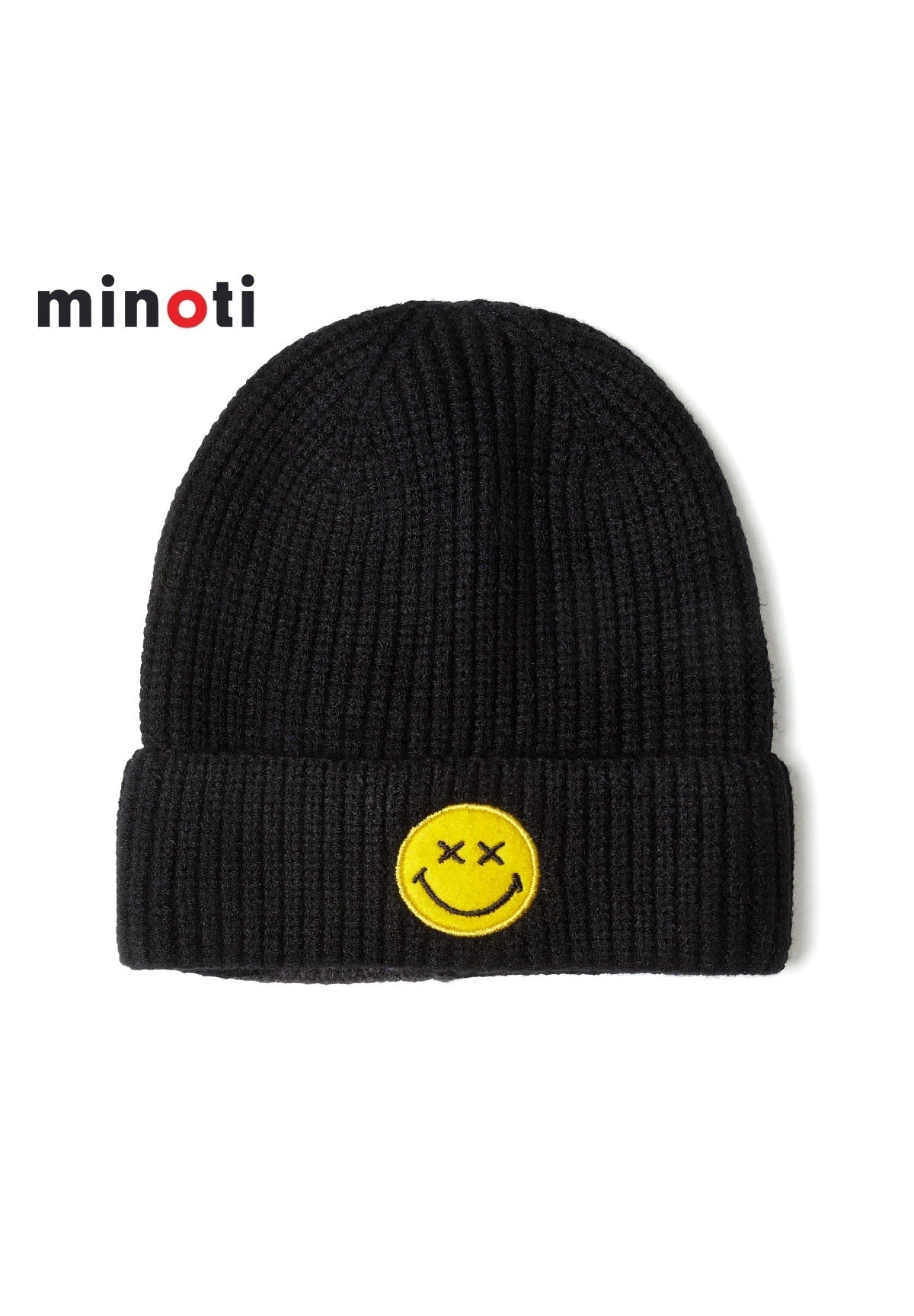 Minoti - Beanie with Smiley Badge