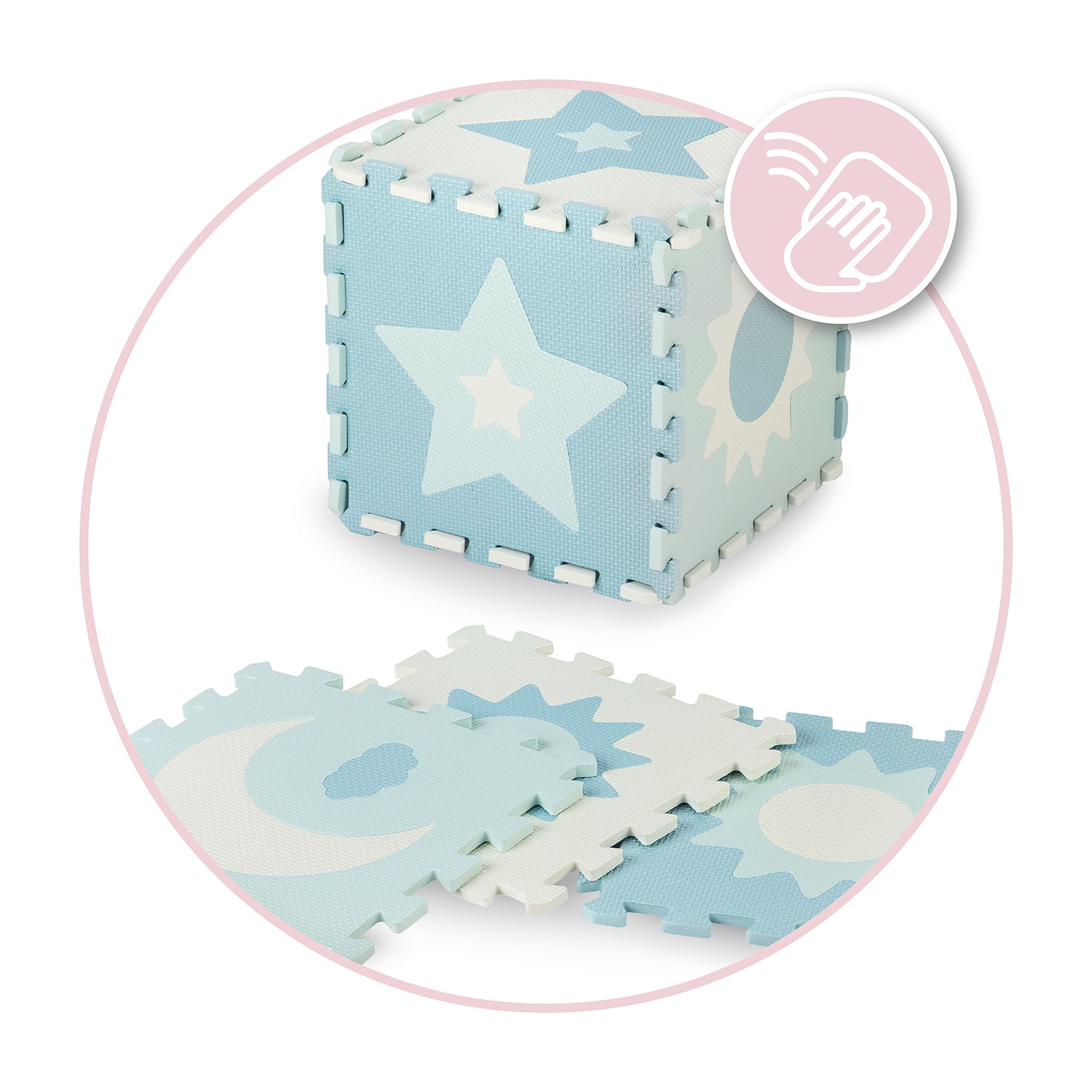 MoMi Nebe 3D foam puzzle mat