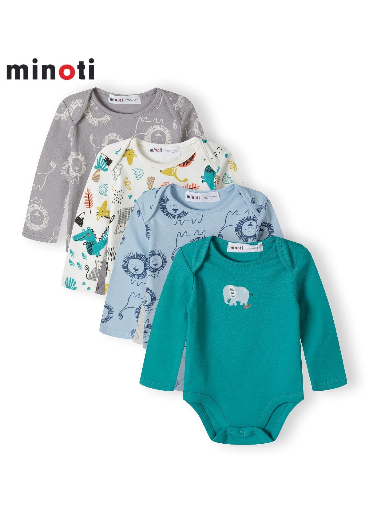 Minoti - Interlock 4 Pack Bodysuits