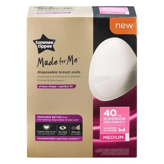 Tommee Tippee -  Disposable Breast Pads, Medium, 40Pcs