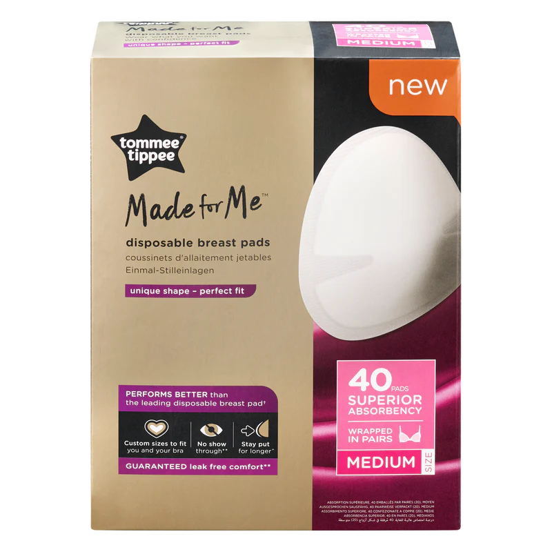 Tommee Tippee -  Disposable Breast Pads, Medium, 40Pcs