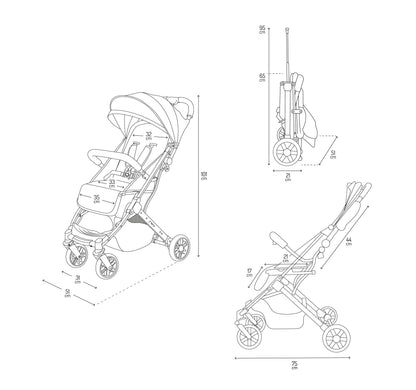 MoMi - ESTELLE stroller