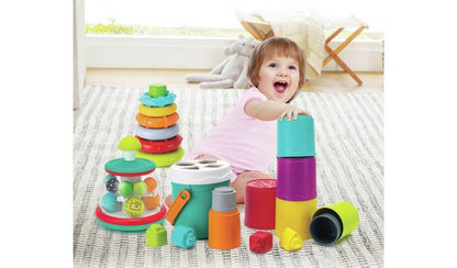Infantino - 3-IN-1 Stack, Sort Spin Activity Set