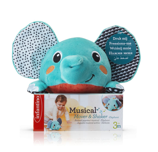 Infantino - Musical Mover & Shaker Elephant