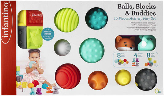 Infantino - Multi-sensory set Infantino Balls, cubes and animals