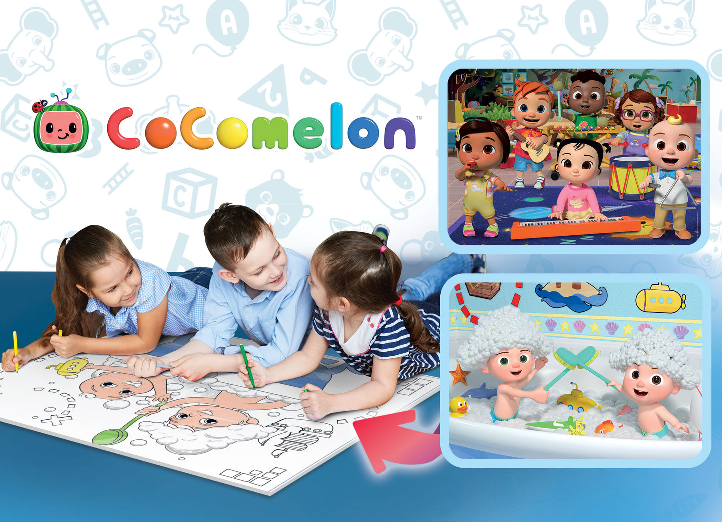 Lisciani - Cocomelon Puzzle Maxi Floor 2x12 Let's Build