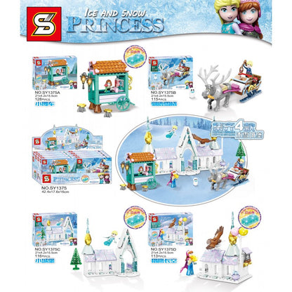 MG LEGO - Ice And Snow Princess Building Block 752+pcs