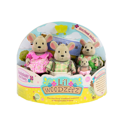 Li'l Woodzeez -The Handydandy Mice Family  (storybook included)