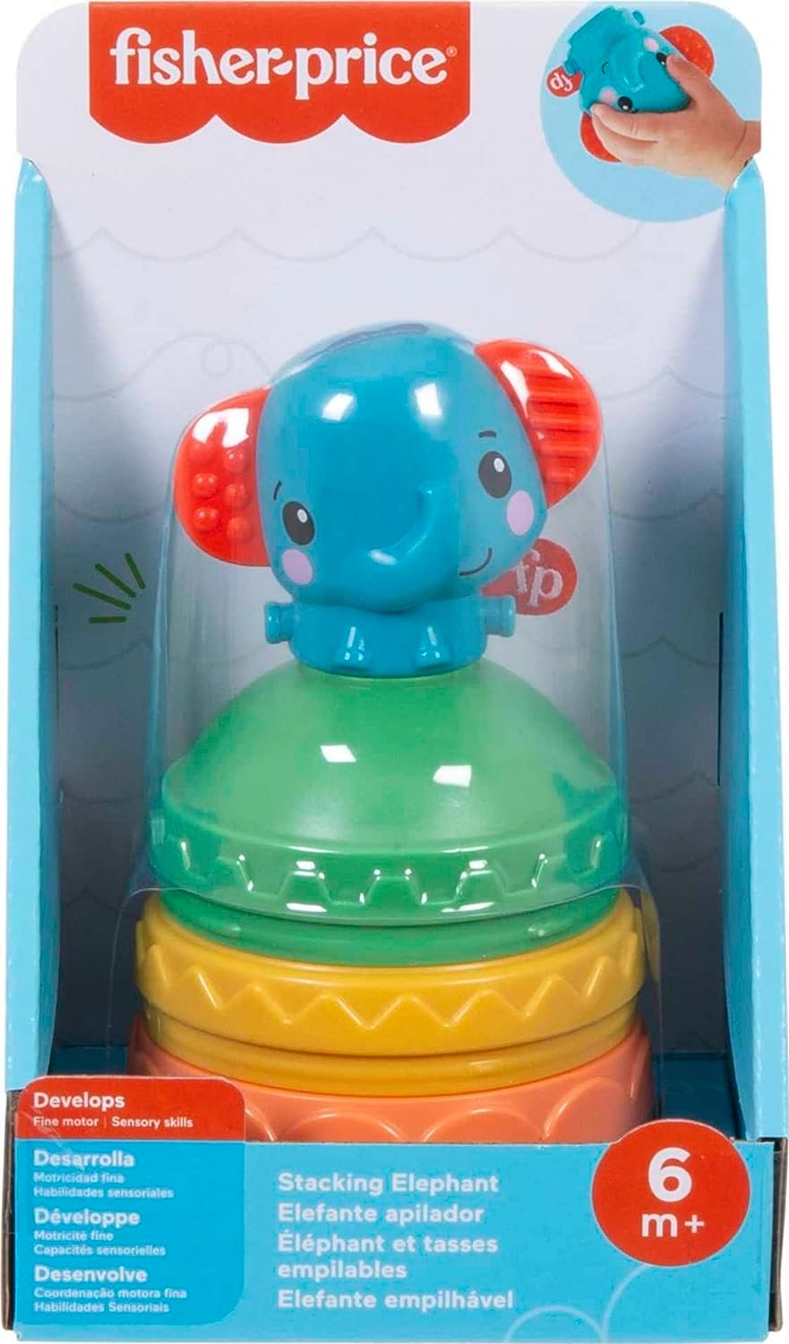 Fisher-Price - Colorful Elephant Stacking Cup