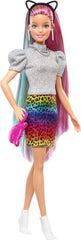 Barbie - Leopard Rainbow Hair with Color-Change Highlights