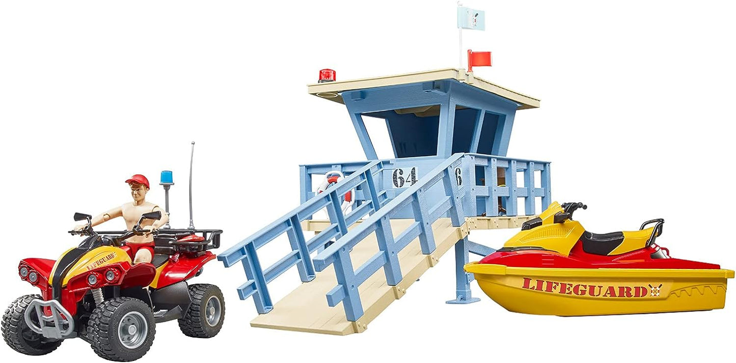 Bruder - Life Guard Station and Personal Water Craft