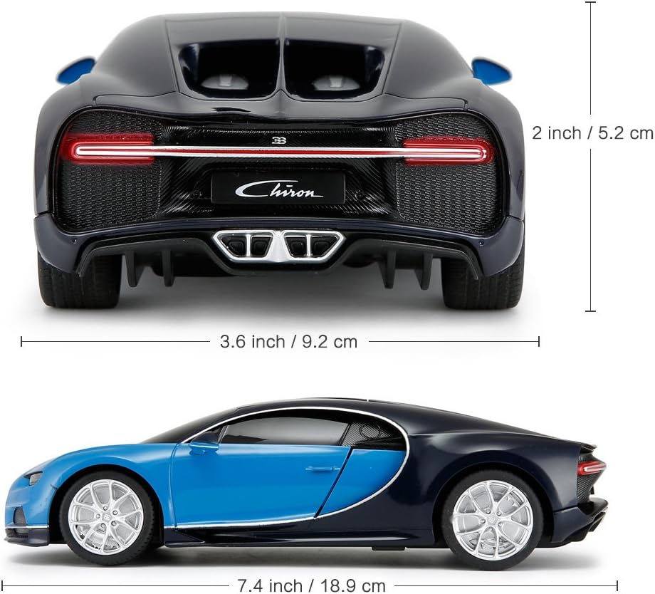 Rastar - R/C 1:24 Bugatti Chiron Blue