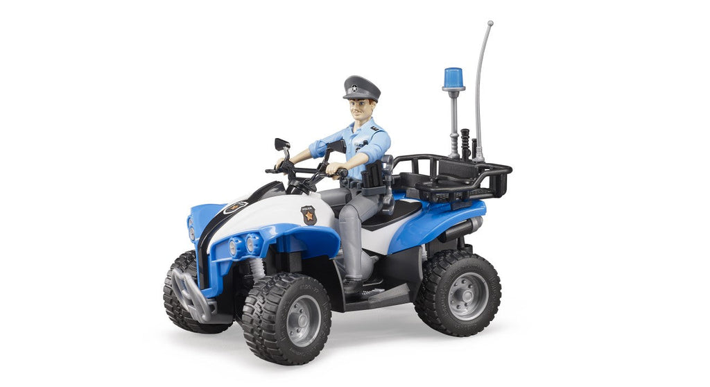 Bruder Police-Quad With Policeman And Accessories