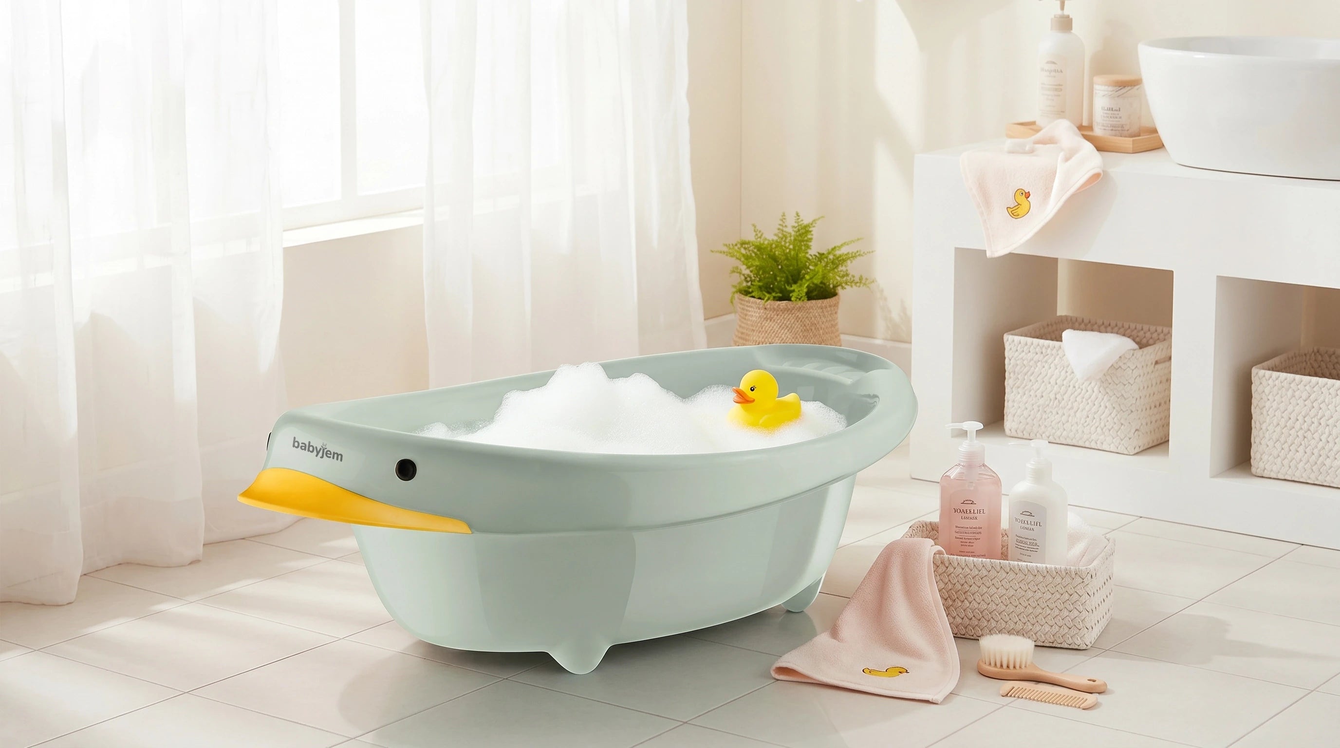 Babyjem duck bathtub