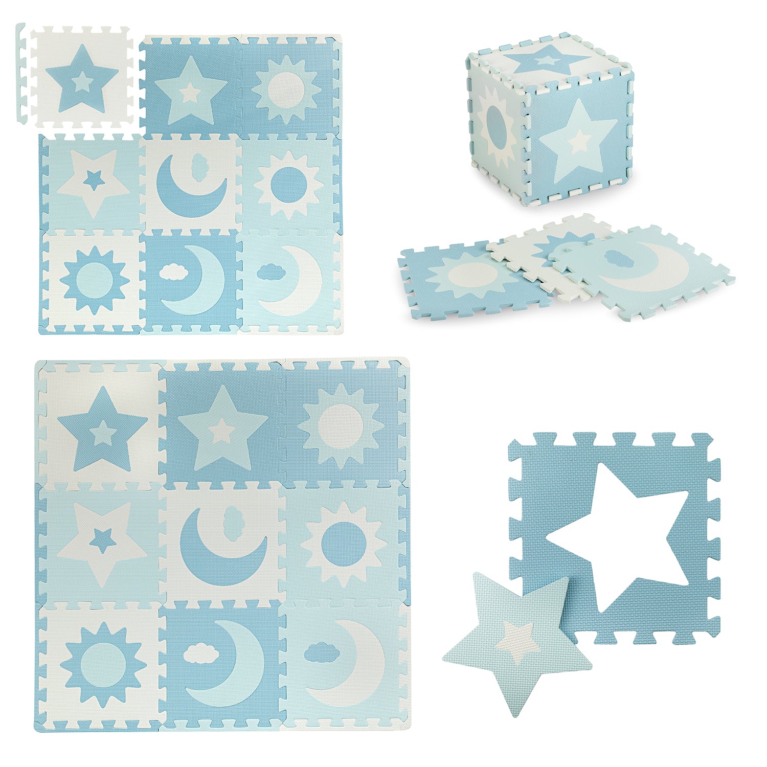 MoMi Nebe 3D foam puzzle mat
