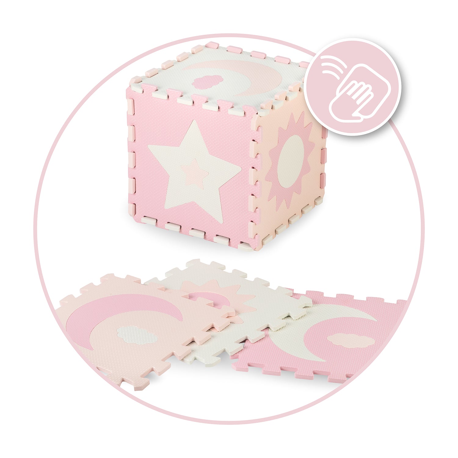 MoMi Nebe 3D foam puzzle mat