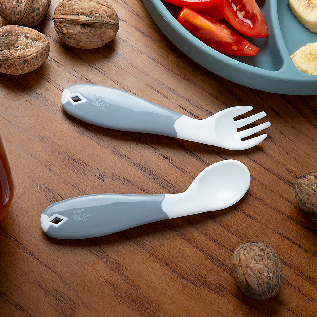 Babyjem Angled Fork & Spoon Set