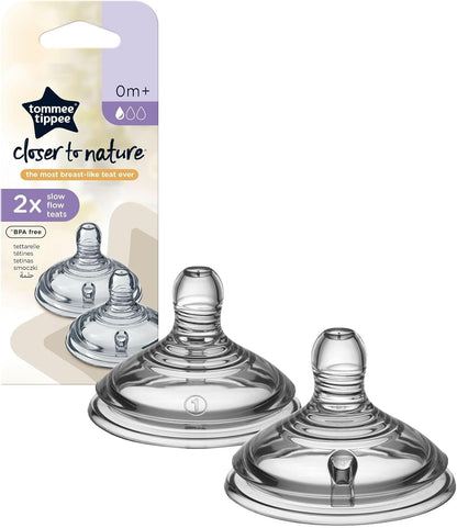 Tommee Tippee - Naturally Shaped with Anti-Colic Valve, Soft Silicone