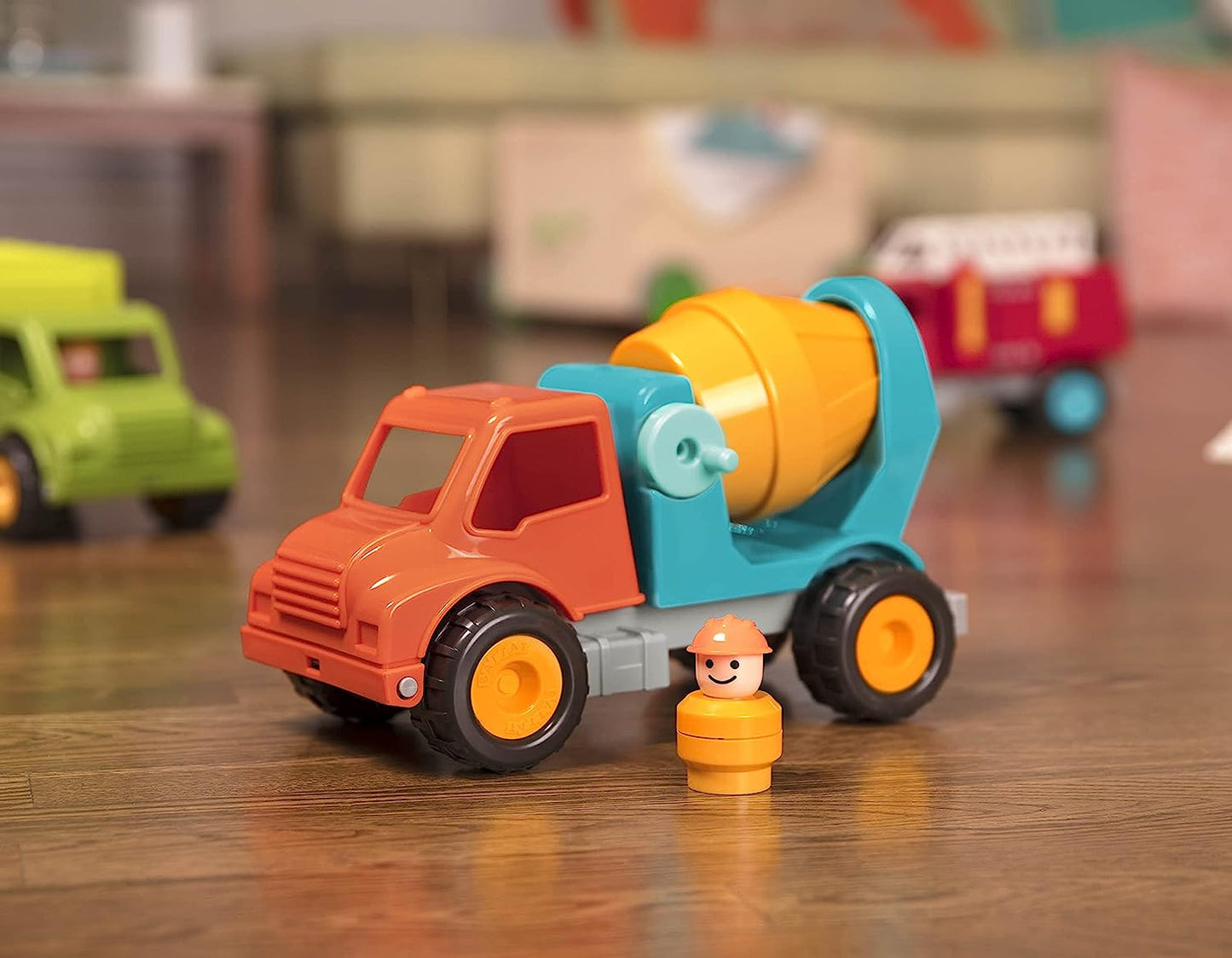 Battat - Cement Mixer, Orange/Blue