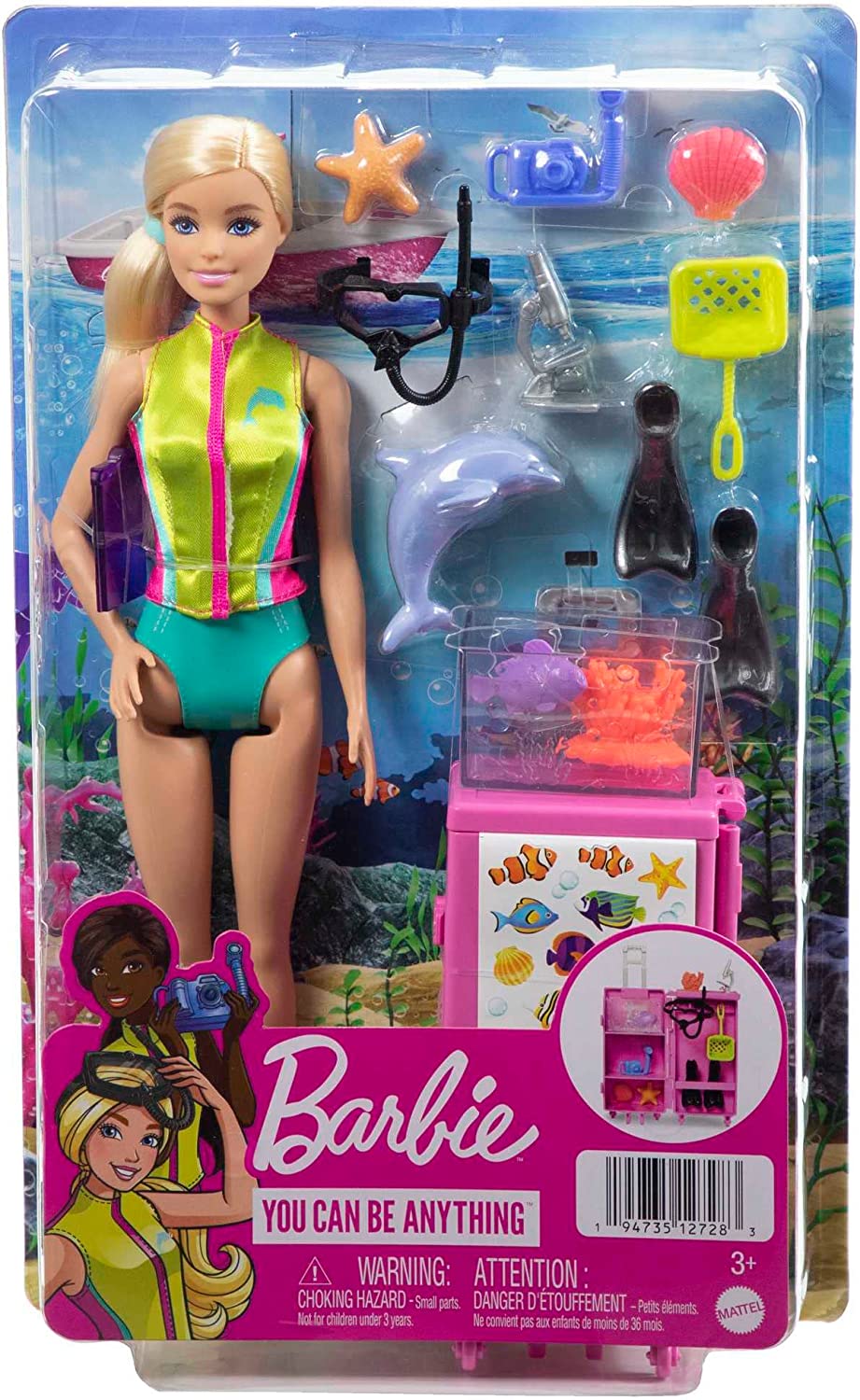 Barbie - Marine Biologist Doll And Accessories