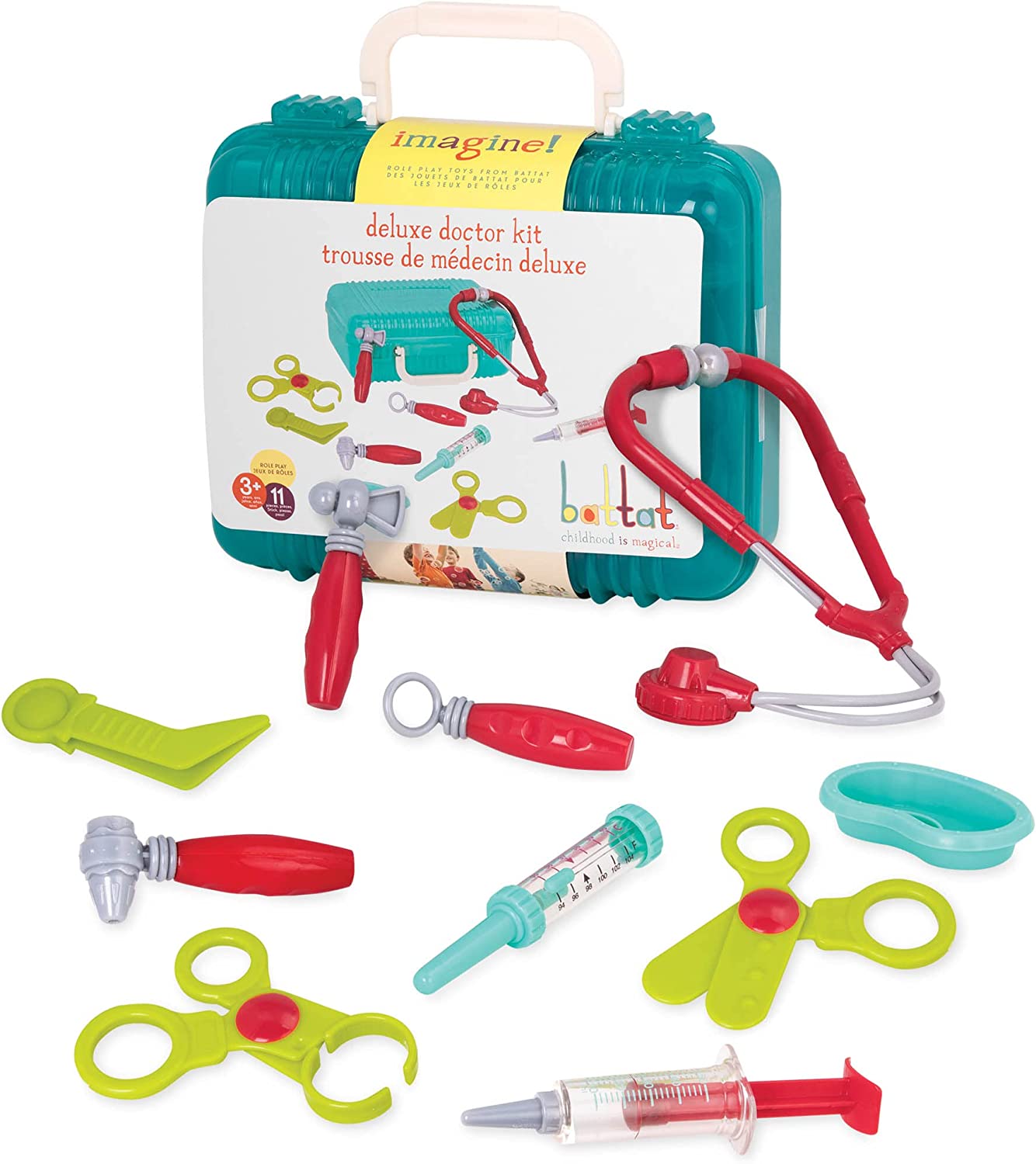 Battat - Deluxe Doctor Kit for Kids, 11 Pieces