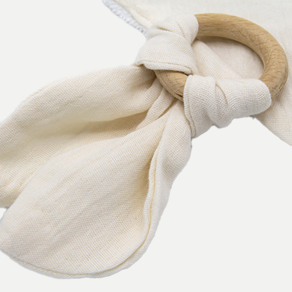 Babyjem muslin bib with teether