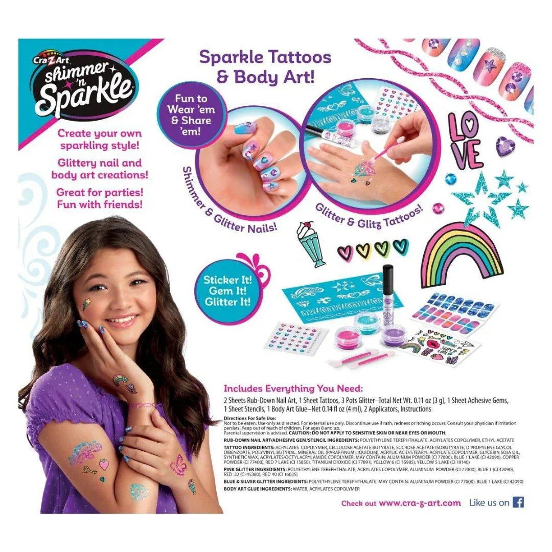 Cra-Z-Art Glitter Nails & Body Tattoo