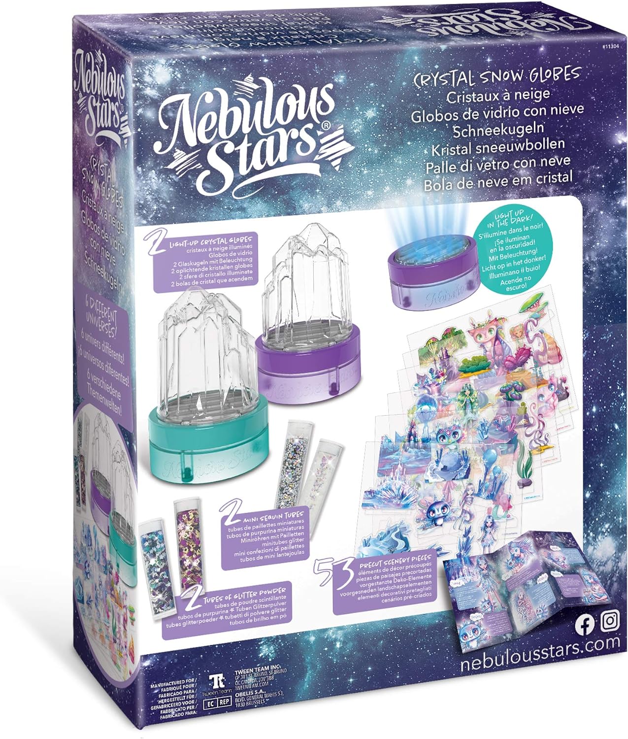 Nebulous Stars - Crystal Snow Globes