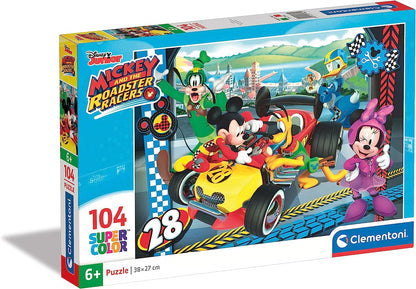 Clementoni - PUZZLE 104 Mickey And The Roadster