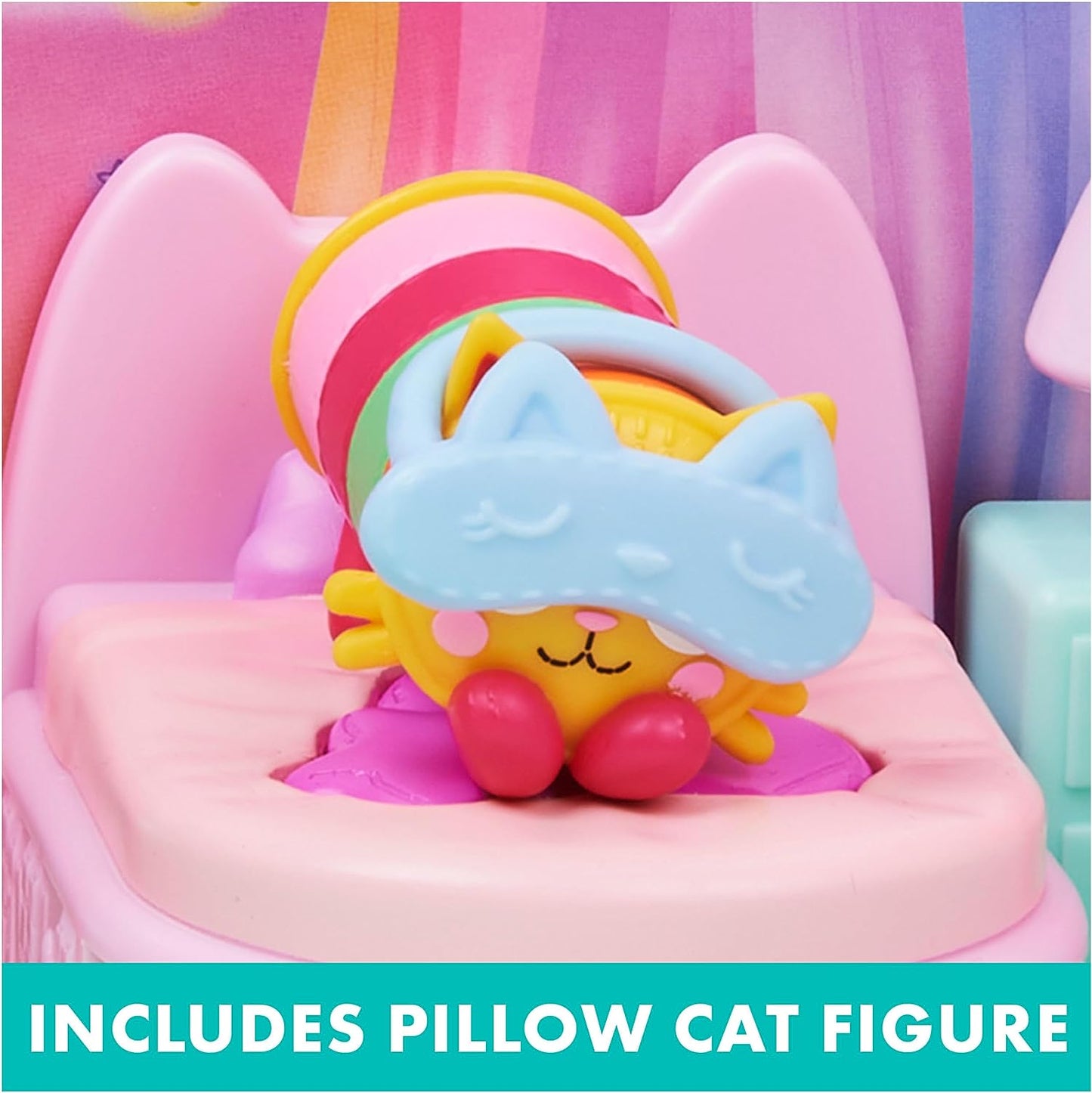 Spin Master - Gabby's Dollhouse, Pillow Cat's Sweet Dreams Bedroom Playset