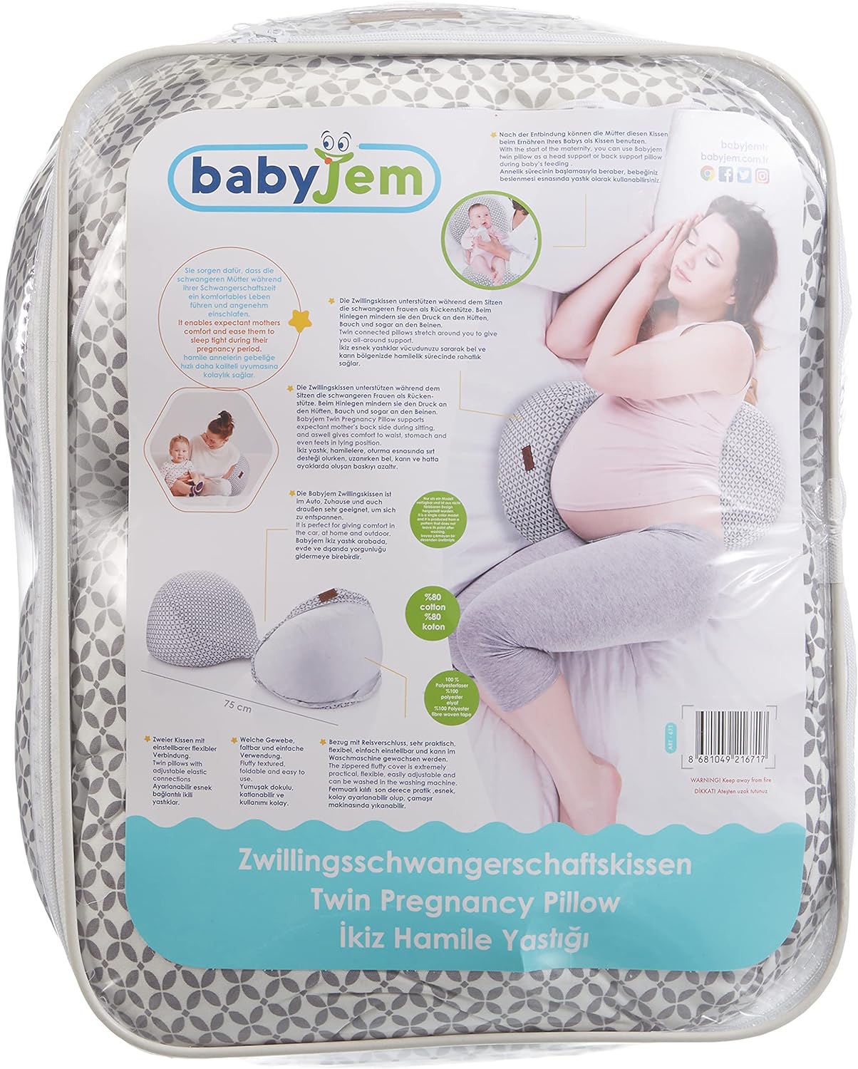 Babyjem - Comfortable Twin Pregnancy Pillow